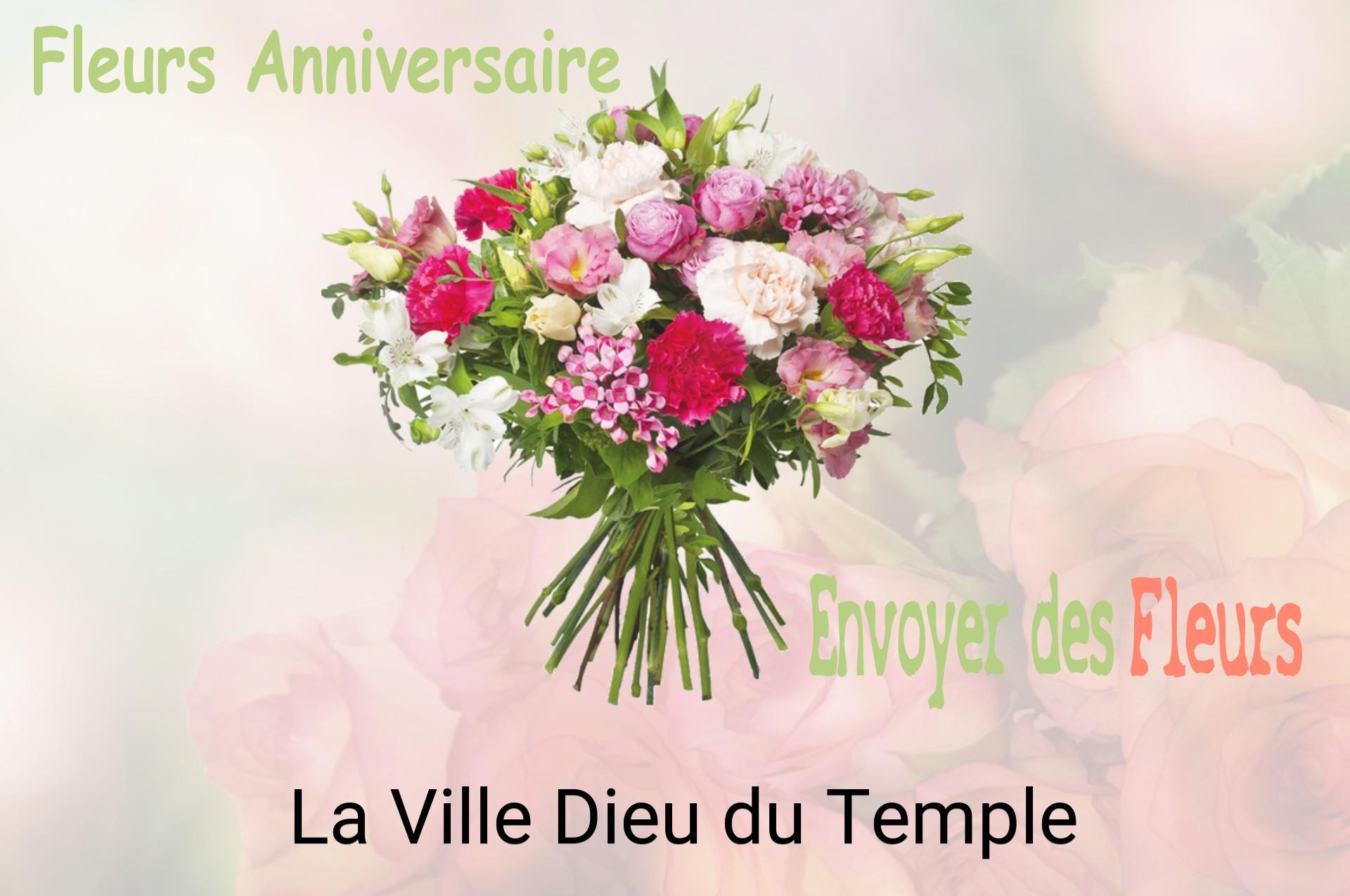 Bouquet de fleurs d’anniversaire livré à La Ville-Dieu-du-Temple