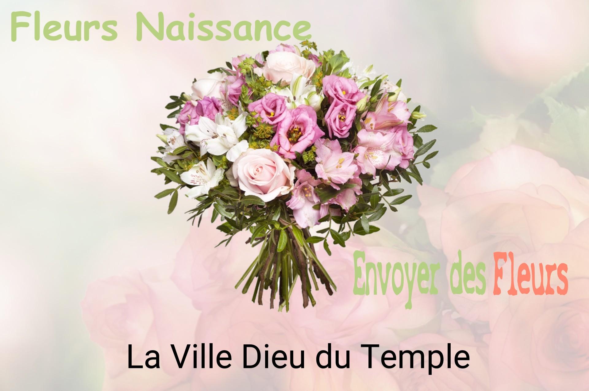 Bouquet de fleurs de naissance livré à La Ville-Dieu-du-Temple